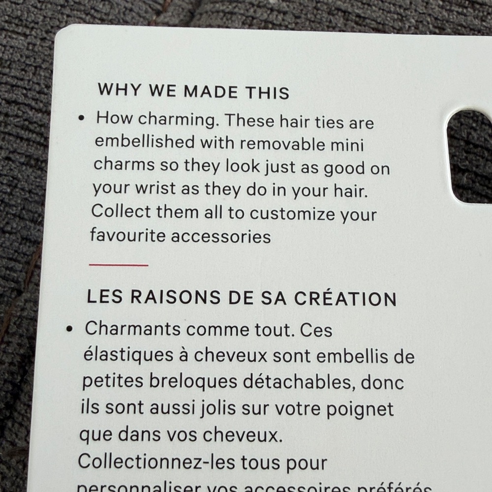 Lululemon Charm Hair Ties - Picture 5 of 6